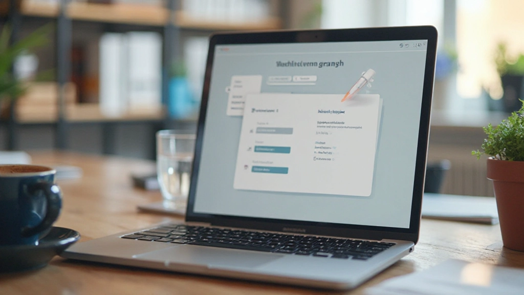 Laptop scherm toont Nederlands spellingchecker tool, schrijfproces, digitaal werken